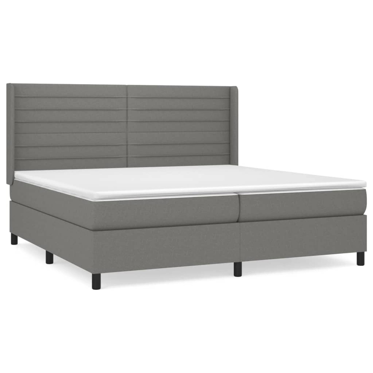 vidaXL Boxspringbett mit Matratze Dunkelgrau 200x200 cm Stoff1380168 günstig online kaufen