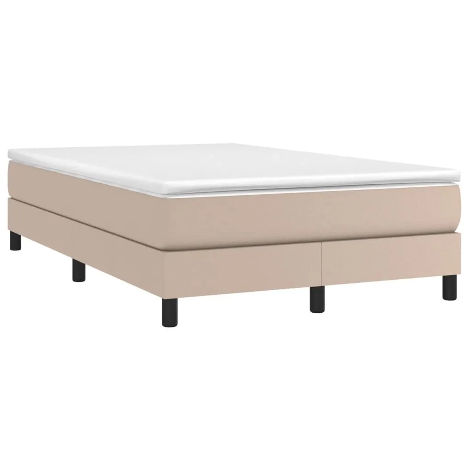 vidaXL Boxspringbett Matratze Cappuccino-Braun 120x200cm Kunstleder 3144254 günstig online kaufen
