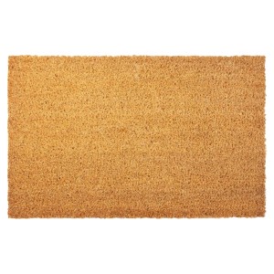Naturfarbene KARAT Kokosmatte 100x300 cm, eine Fußmatte und ein Fußabtreter nach Maß für den Eingang.