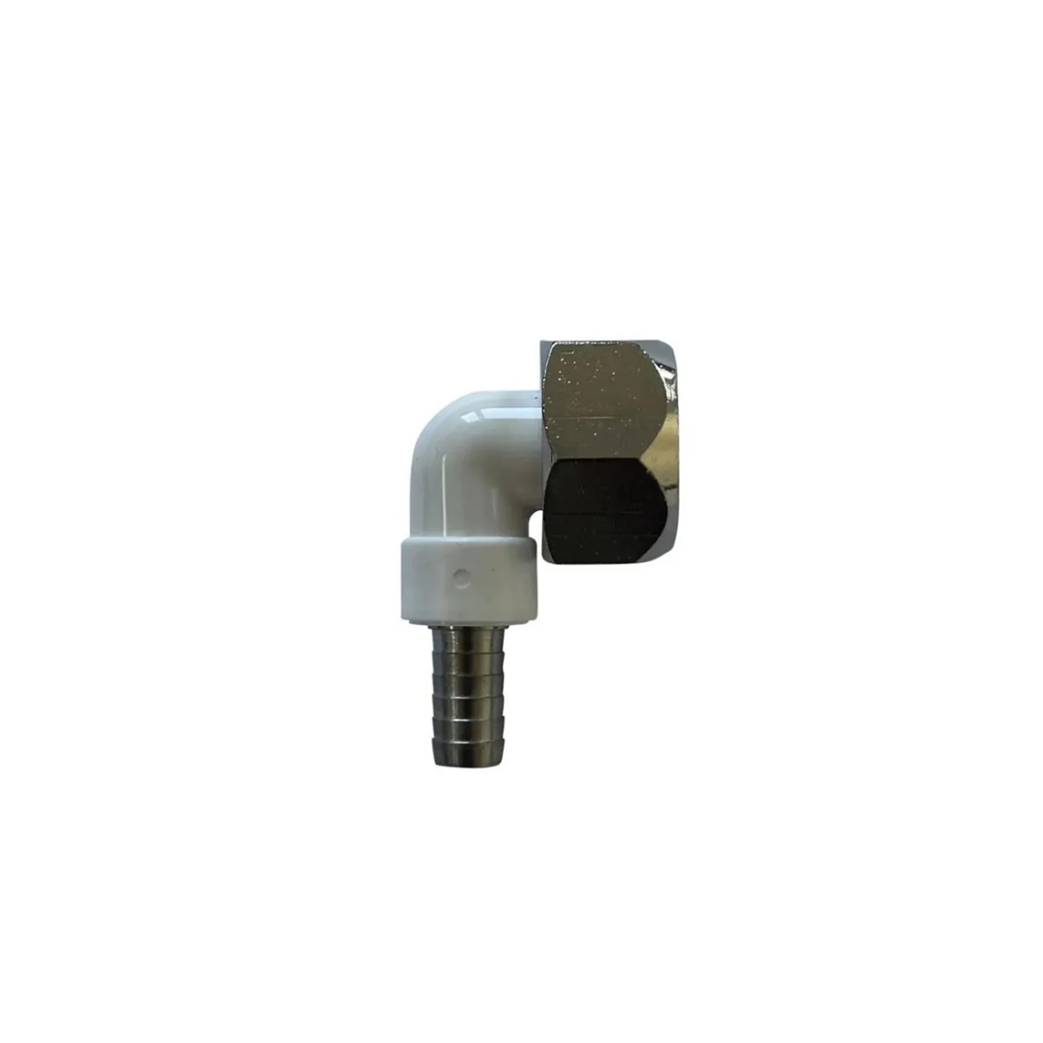 Ich-Zapfe Winkelverschraubung CNS 90° für Bierschlauch 5/8 Zoll NW 7 mm