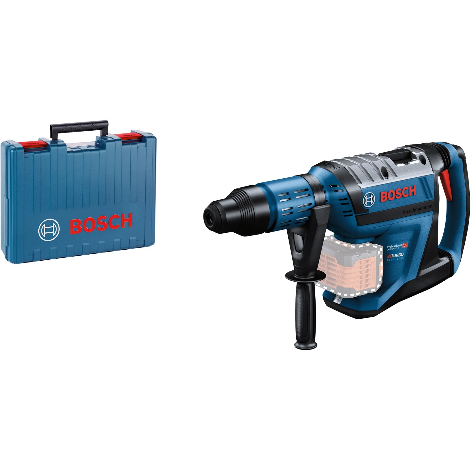 Bosch Professional Akku-Bohrhammer Biturbo GBH 18V-45 C Solo