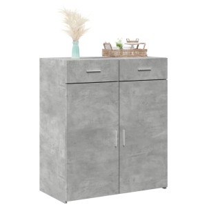 vidaXL Sideboard Betongrau 80x42,5x93 cm Holzwerkstoff 3281472