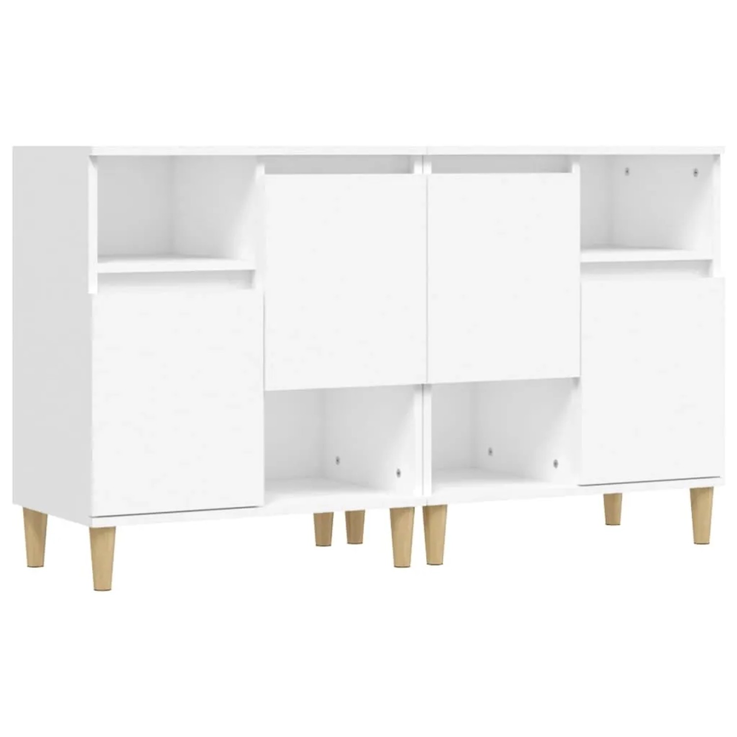 vidaXL Sideboards 2 Stk Weiß 60x35x70 cm Holzwerkstoff 3185719