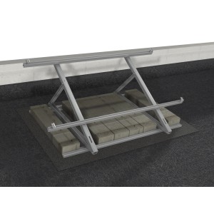 Solar Grundprofil L, 65x40x4000 mm, aus Aluminium für Solaranlagen auf Flachdächern.