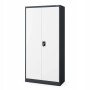 Jan Nowak Mehrzweckschrank Dawid 185 x 90 x 45 cm Anthracite Weiß