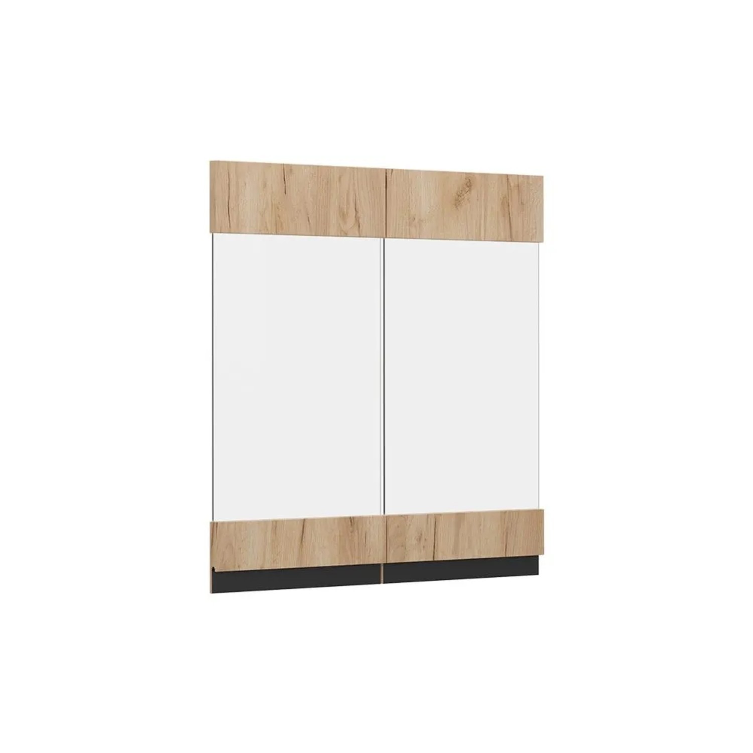 Vicco Küchenfront R-Line Goldkraft Eiche 59 x 59 Möbelfront für den Hängeglasschrank Art Nr 39475