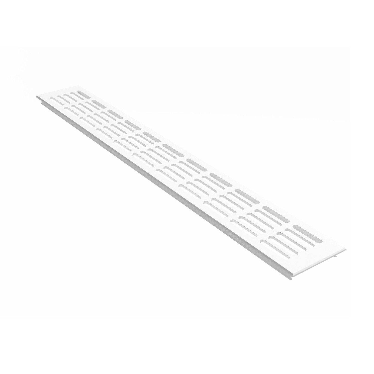 MS Beschläge Stegblech Gitter 80 x 500 mm Weiß RAL 9016 günstig online kaufen