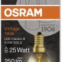 Osram LED-Lampe E14 Kerzenform, 3,4W, warmweiß, dimmbar. Vintage Leuchtmittel für stimmungsvolle Beleuchtung.