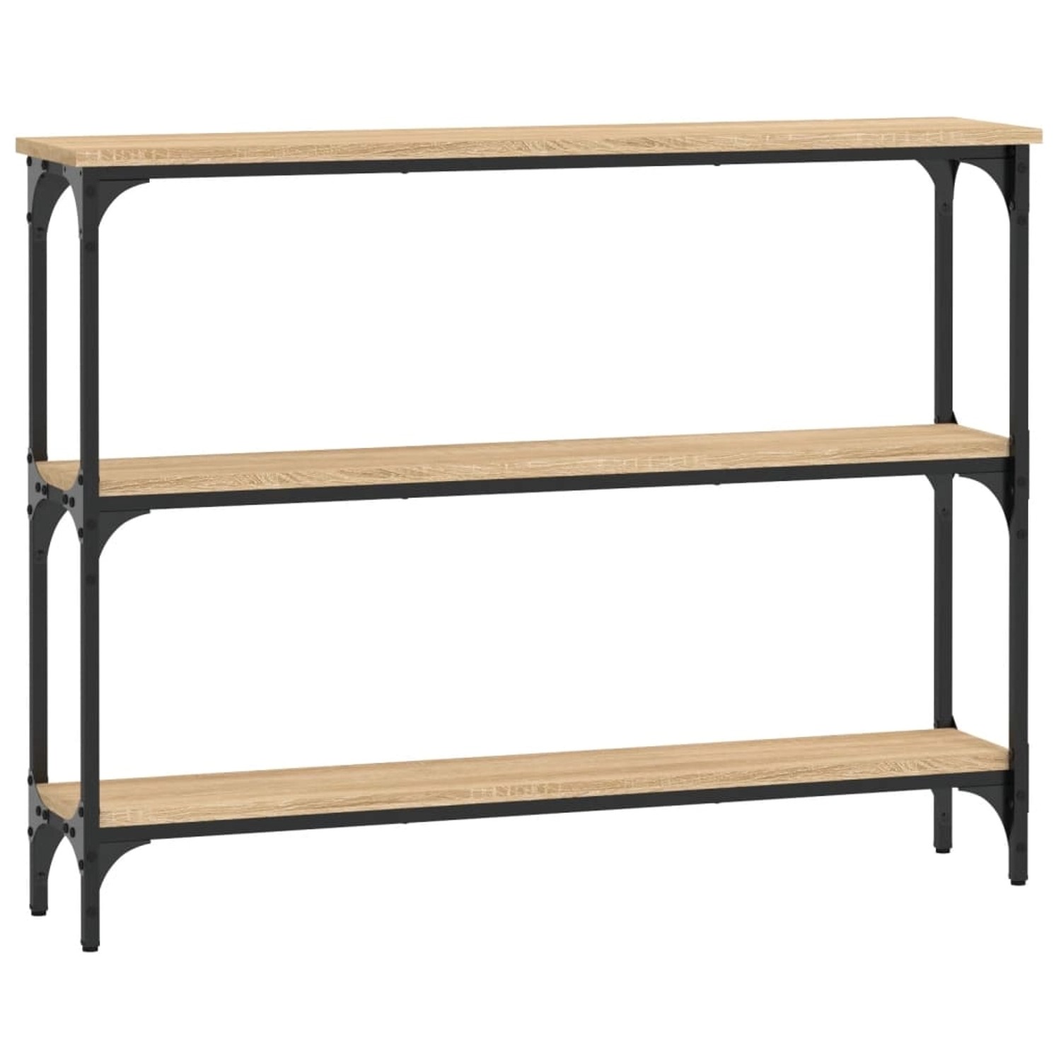 vidaXL Konsolentisch Sonoma-Eiche 100x22,5x75 cm Holzwerkstoff günstig online kaufen