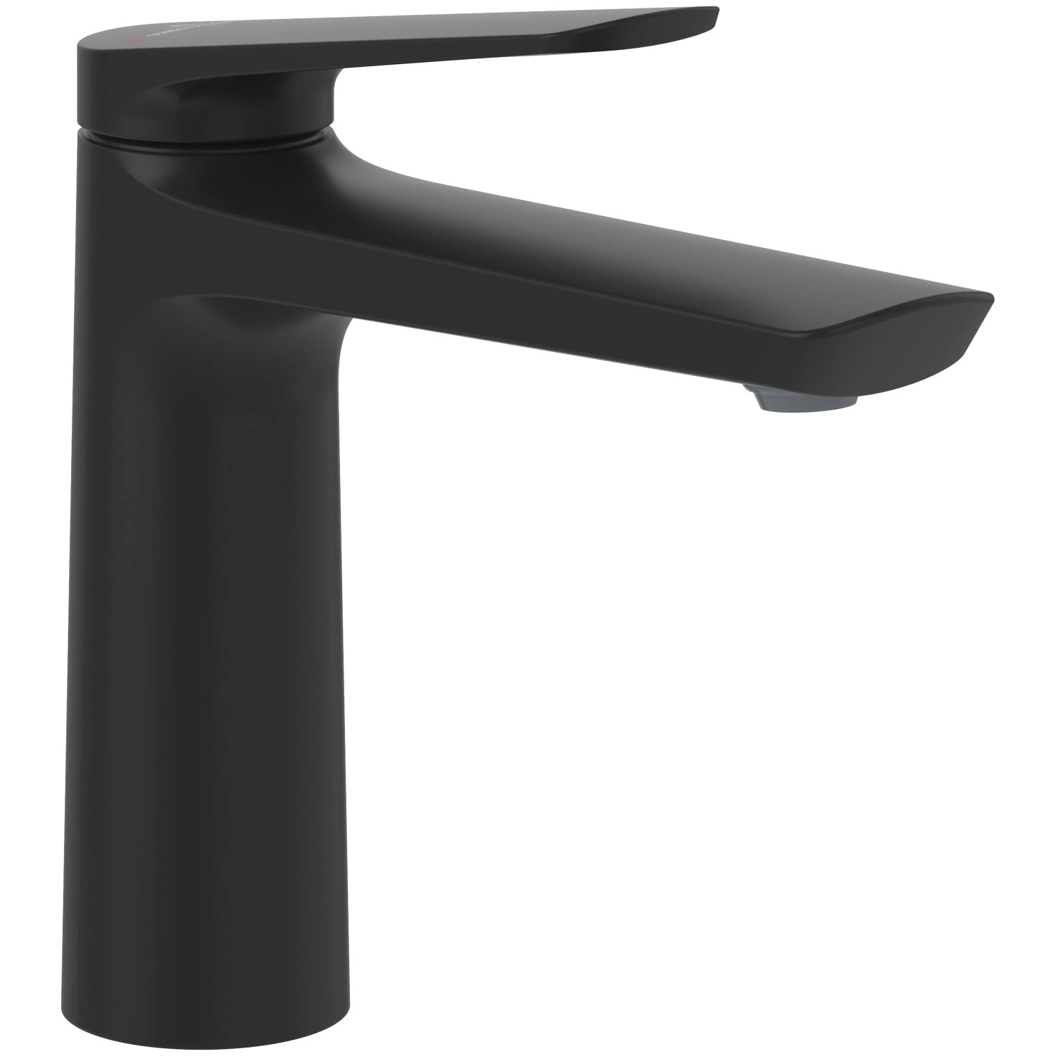 Villeroy & Boch Oasis Waschtischarmatur Ohne Zugstange mit Keramikkartusche Auslaufhöhe 114MM Rund Matt Black