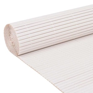vidaXL Gartenzaun Doppelseitig 110x300 cm Weiß 317151