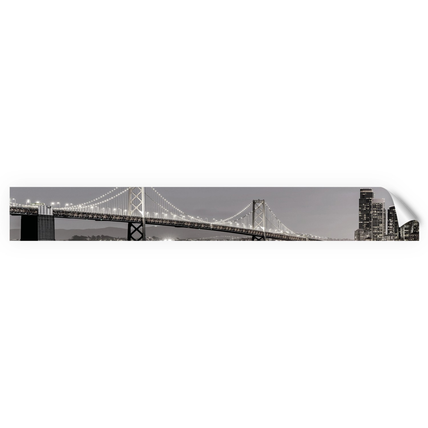 Myspotti Küchenrückwandfolie San Francisco Selbstklebend 450 cm x 60 cm