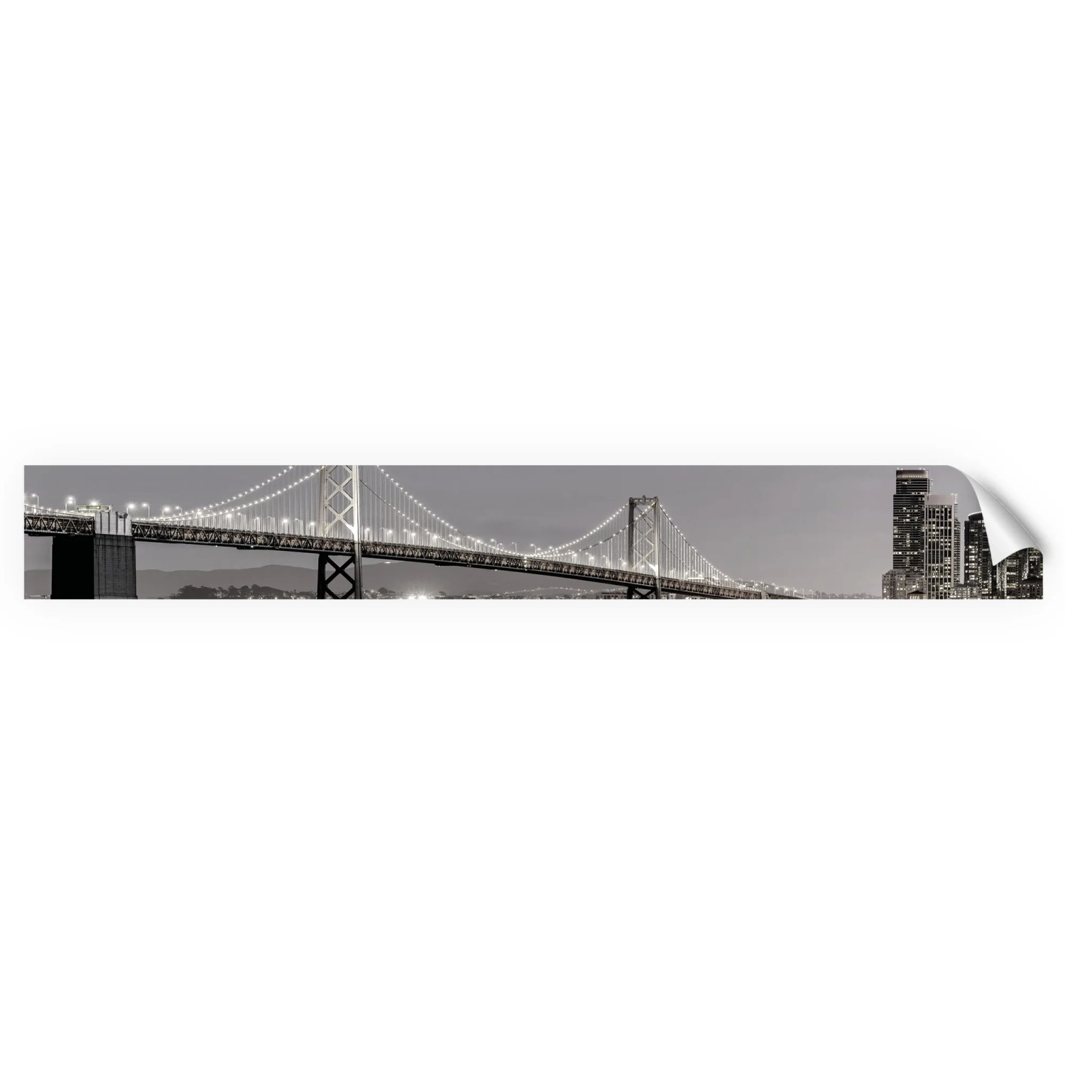 Myspotti Küchenrückwandfolie San Francisco Selbstklebend 450 cm x 60 cm