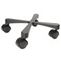 Schwarzer Wagner Design Pflanzenroller GH 0916 mit vier Rollen, Ø 30 cm.
