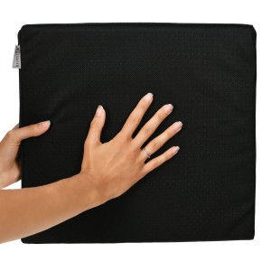 Beautissu BeauErgo Sitzkeilkissen in Anthrazit, zur Rückenentlastung und Haltungskorrektur.