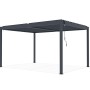 Freistehende, graue Cazeboo Piana Bioklimatische Pergola 4x3m aus Aluminium.