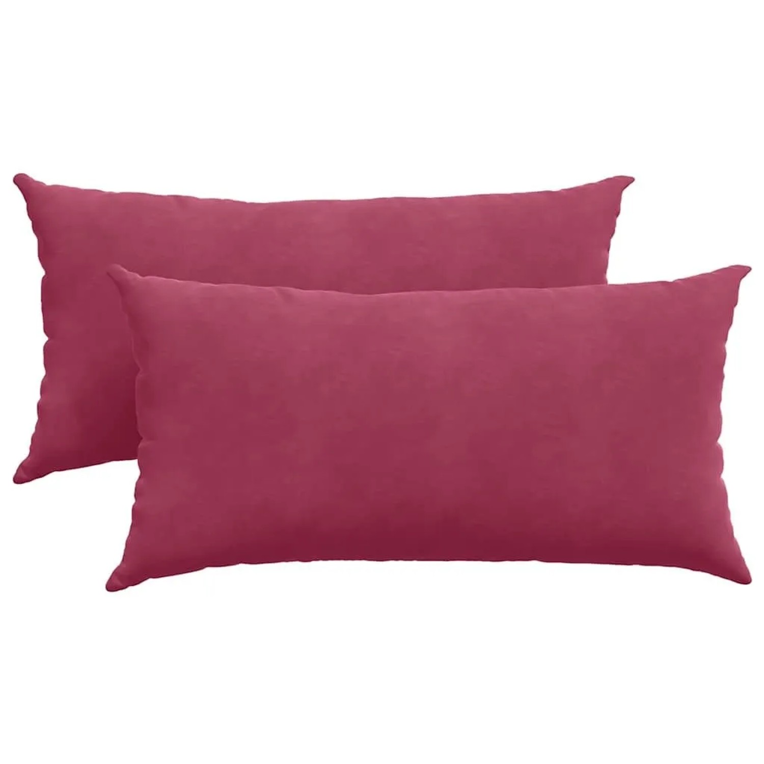 vidaXL Sofakissen 2 Stück Weinrot 80 x 40 cm Cordstoff 42013718