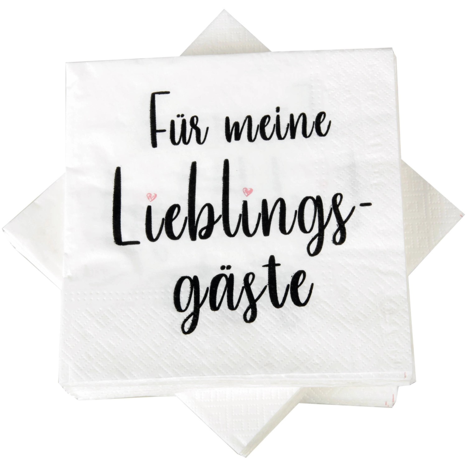 Bestlivings Servietten 33 x 33 cm 3 Lagig 20er Pack Lieblingsgäste