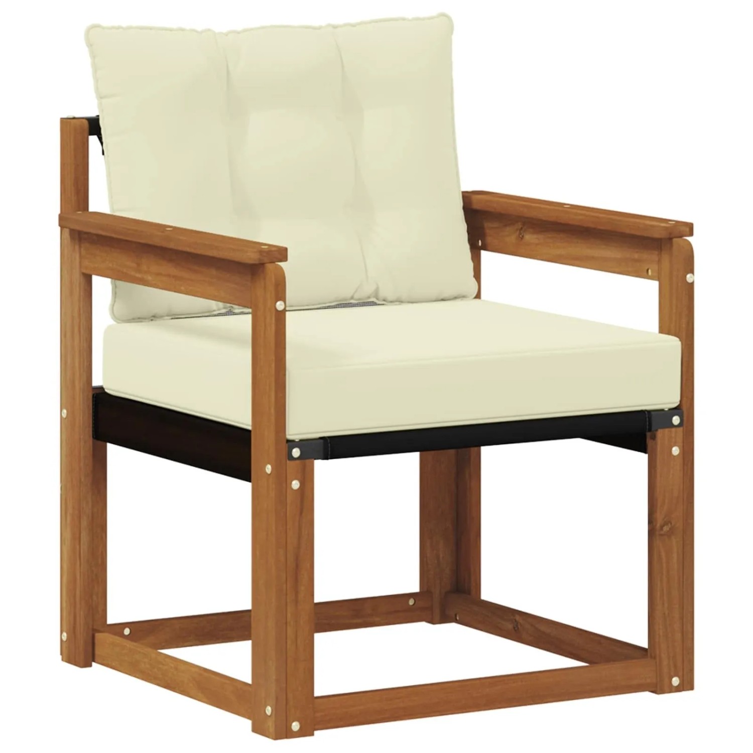 vidaXL Outdoor-Sofagarnitur Massives Akazienholz und Textilene 3436290