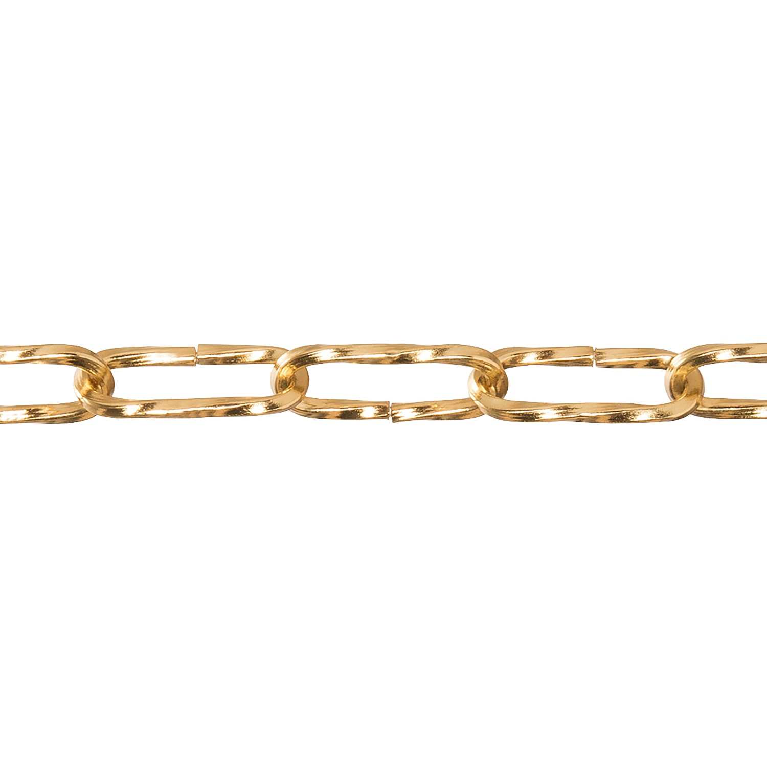 Conacord Zierkette Stahl Gedreht Ø 3,5 mm x 38 mm Messing Meterware