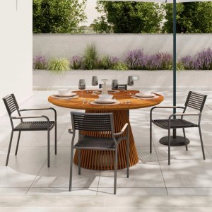 Mömax Gartentisch Santorin Naturfarben Teakholz