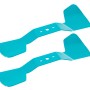 Gardena Ersatzmesser-Set, 2 blaue Messer für PowerMax Duo Rasenmäher.