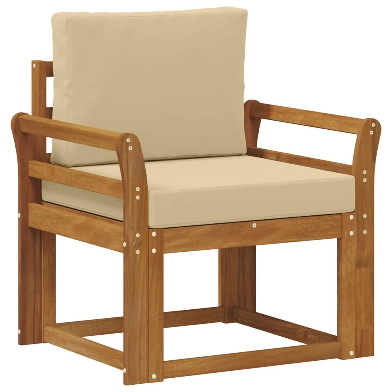 vidaXL Outdoor-Sofagarnitur Massives Akazienholz und Polyester 3436235