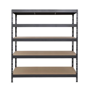 Ar Shelving Schwerlastregal, 180x150x45 cm, 5 Böden, Anthrazit, mit FSC®-Zertifizierung.