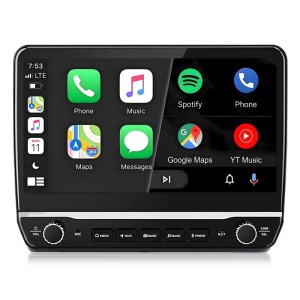 Junsun Autoradio für Fiat Ducato mit 10.1-Zoll Touchscreen, Navigation, CarPlay/Android Auto und physischen Knöpfen.