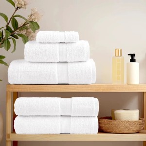vidaXL 12-Tlg Premium-Handtuch-Set SOLUND Weiß 600 g/m² 137570