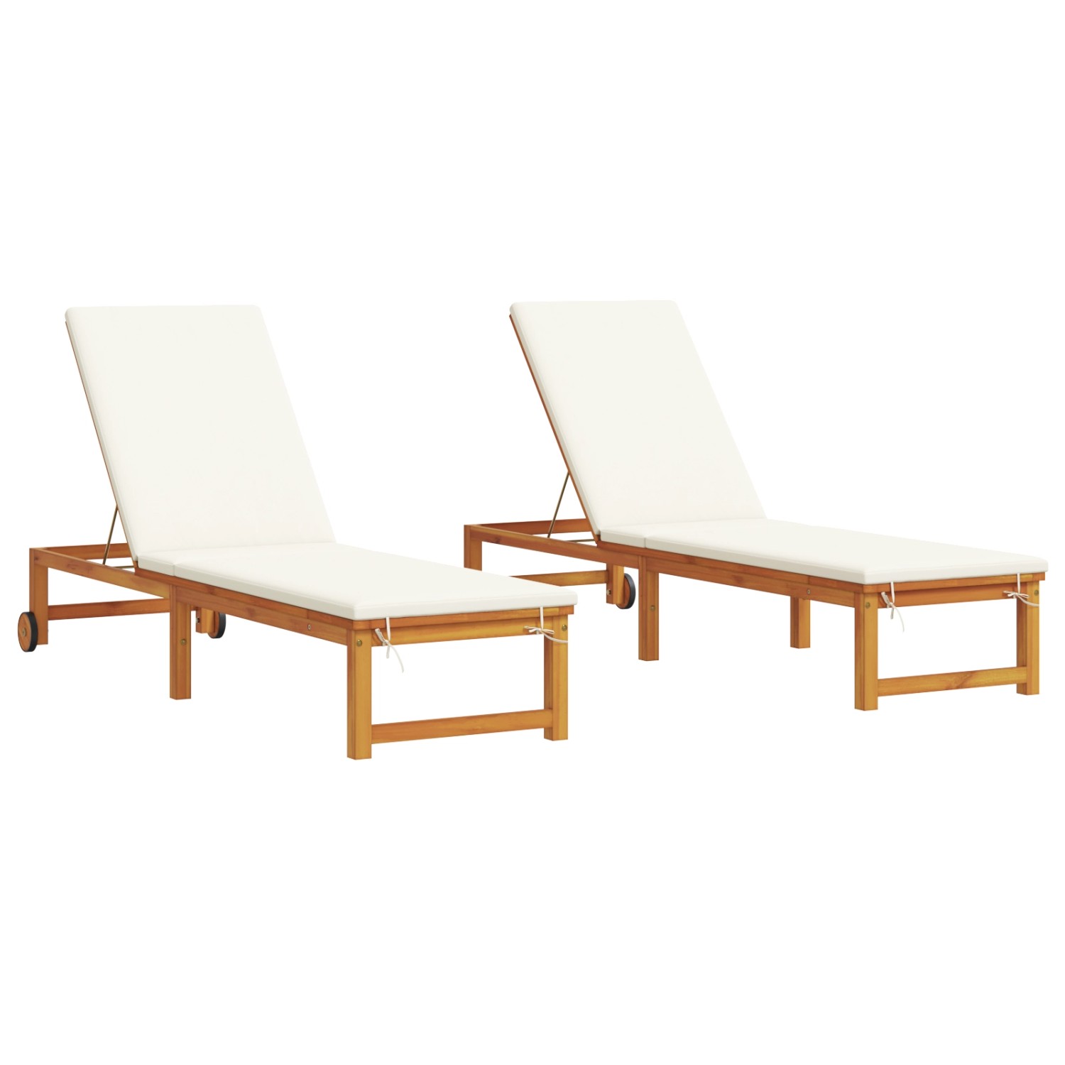 vidaXL Sonnenliegen 2 Stk mit Kissen Massivholz Akazie 3333830 günstig online kaufen