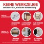 Command Bilder-Montage-Strips, 4 Paar, weiße Klebestreifen zur einfachen, spurlosen Bildaufhängung.
