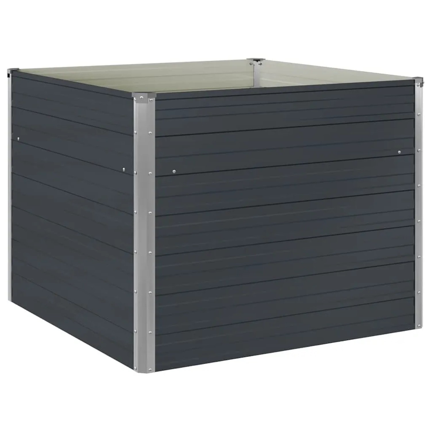 Furnicato Hochbeet Anthrazit 100 X 100 X 77 Cm Verzinkter Stahl