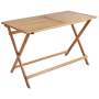 Beliani Gartentisch PROSSEDI, heller Holzfarbton, klappbar, 120x60x75 cm.