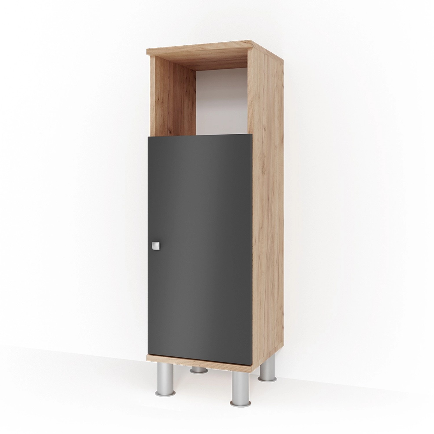 Thumbnail - Vicco Midischrank Fynn Anthrazit/Goldkraft Eiche 30 x 95 cm