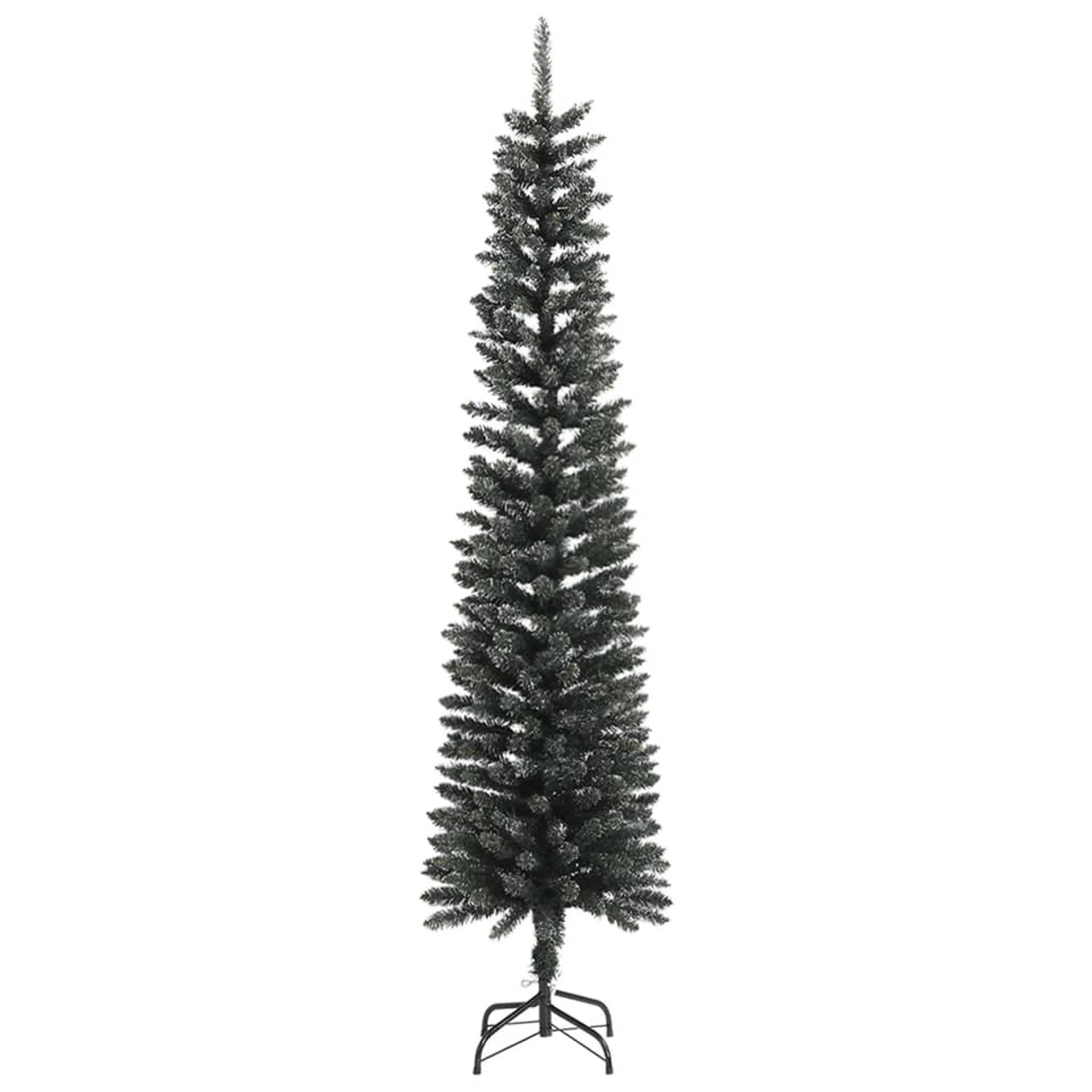 vidaXL Künstlicher Weihnachtsbaum mit Ständer Schlank Grün 240 cm PVC 345187