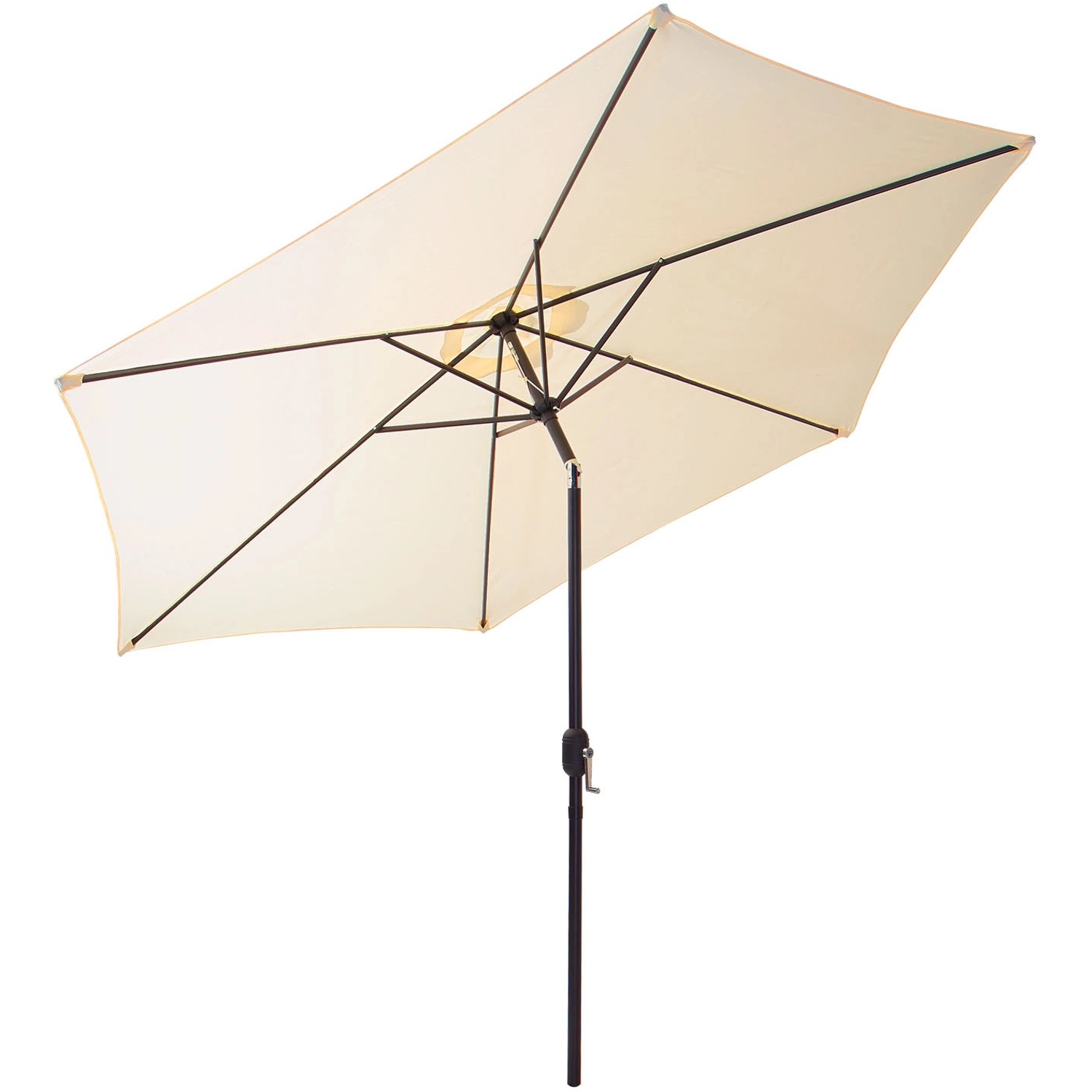 Gartenfreude Marktschirm Ø 300 cm Creme mit Kurbelmechanik