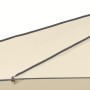 Detailaufnahme des naturfarbenen Schneider Marktschirms Adria Ø 350 cm mit Kurbel.