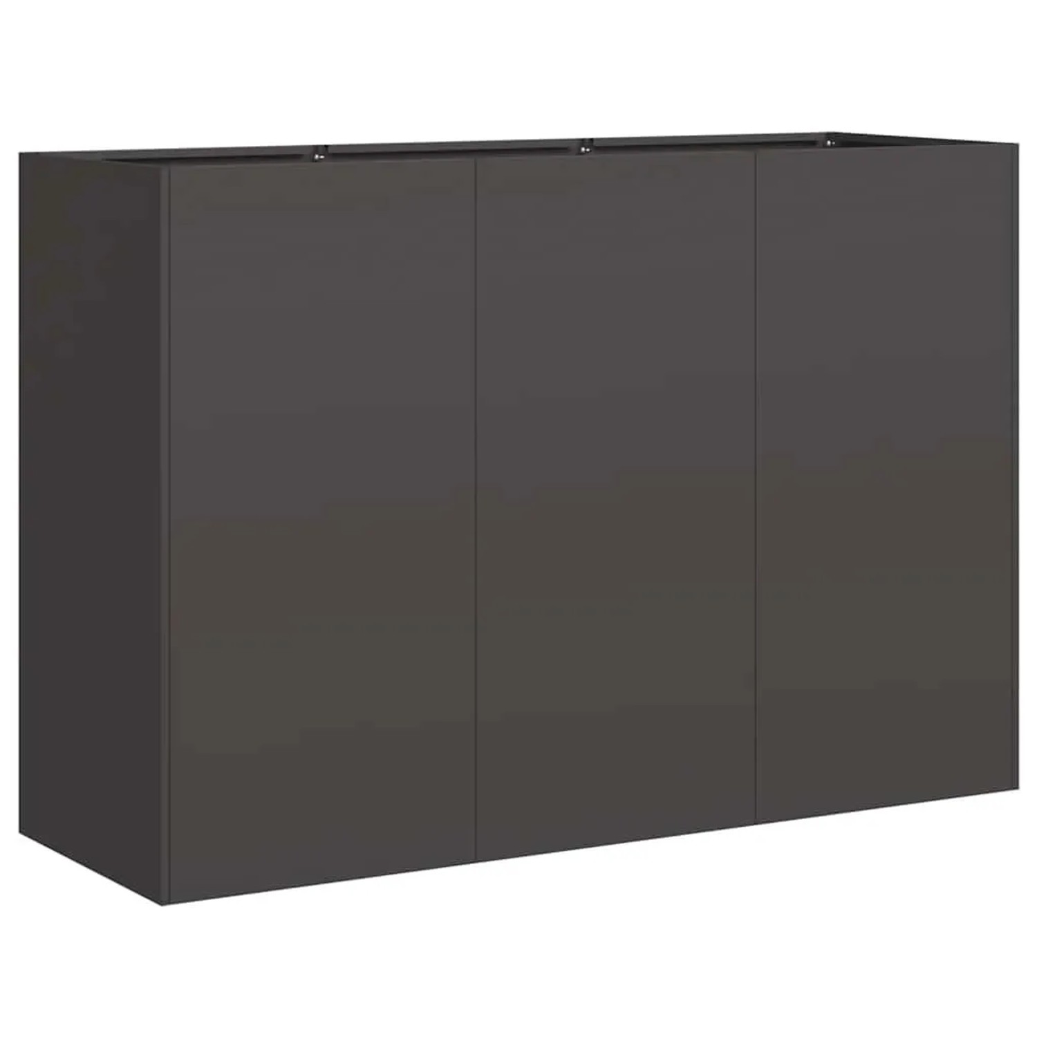 vidaXL Pflanzkübel Schwarz 120x40x80 cm Kaltgewalzter Stahl 860717