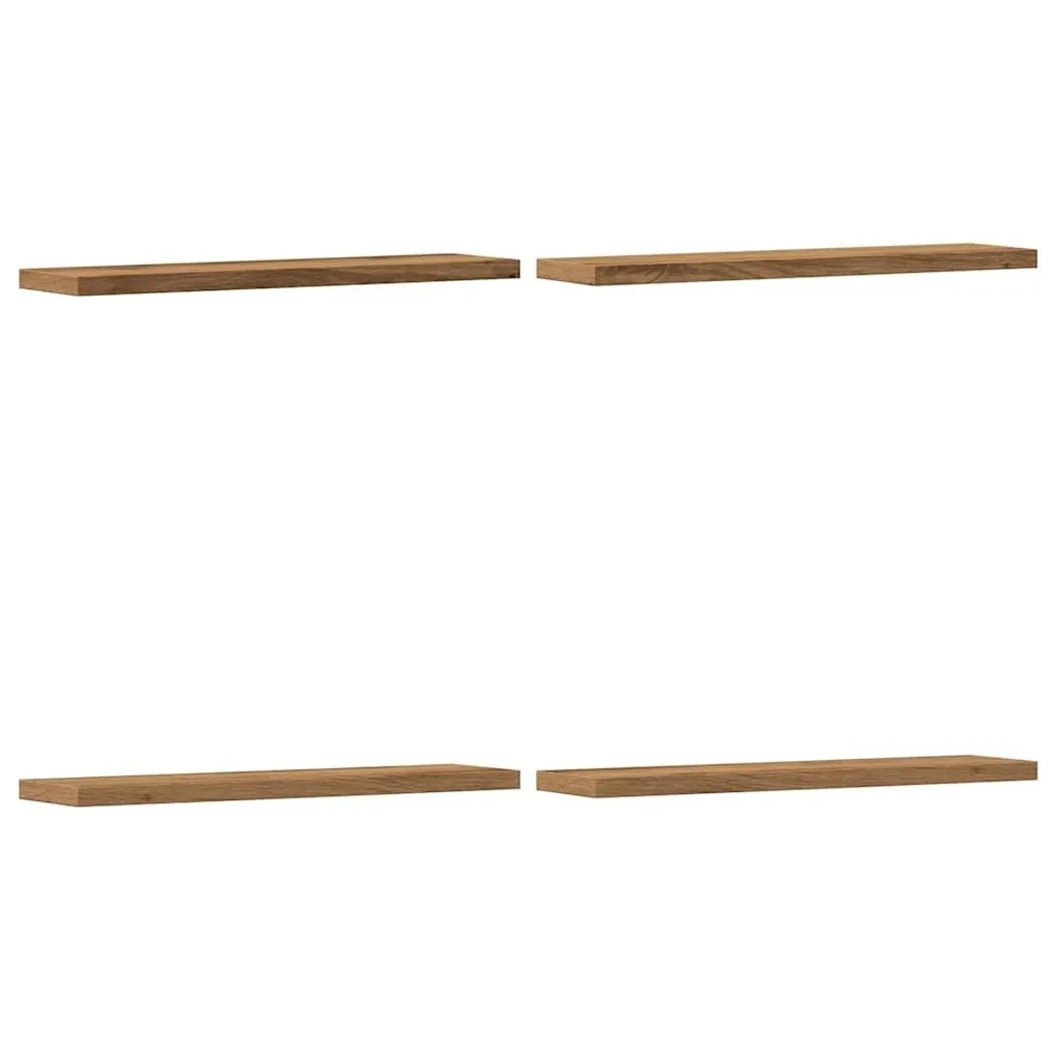 vidaXL Wandregale 4 Stk Artisan-Eiche 40x10x1,5 cm Holzwerkstoff 856290