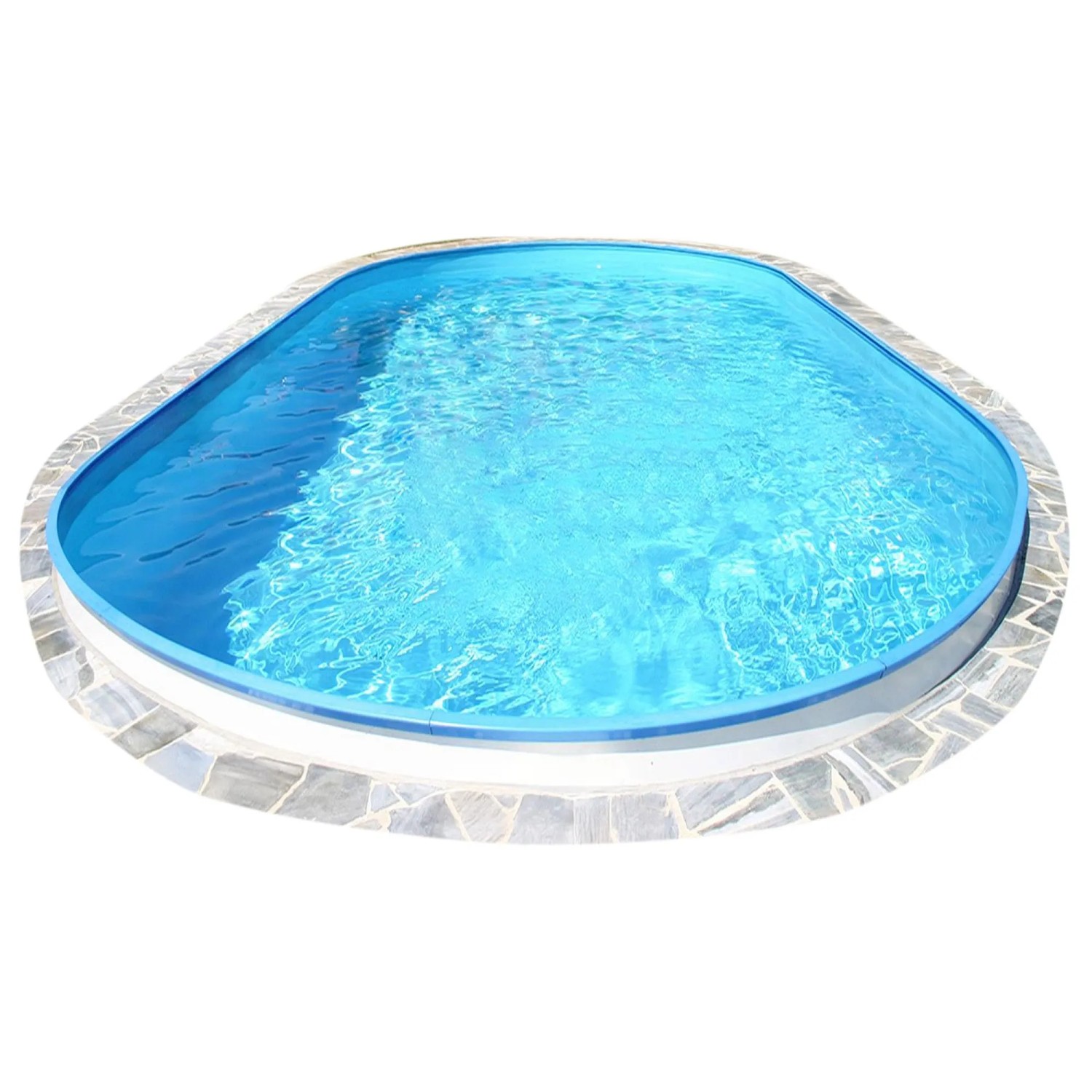 Waterman Stahlwandpool Oval 490x300x120 cm Stahl 0,4 mm Weiß Folie 0,4 mm Blau Einhängebiese Waterman Stahlwandpool Oval 490x300x120 cm Stahl 0,4 mm Weiß Folie 0,4 mm Blau Einhängebiese