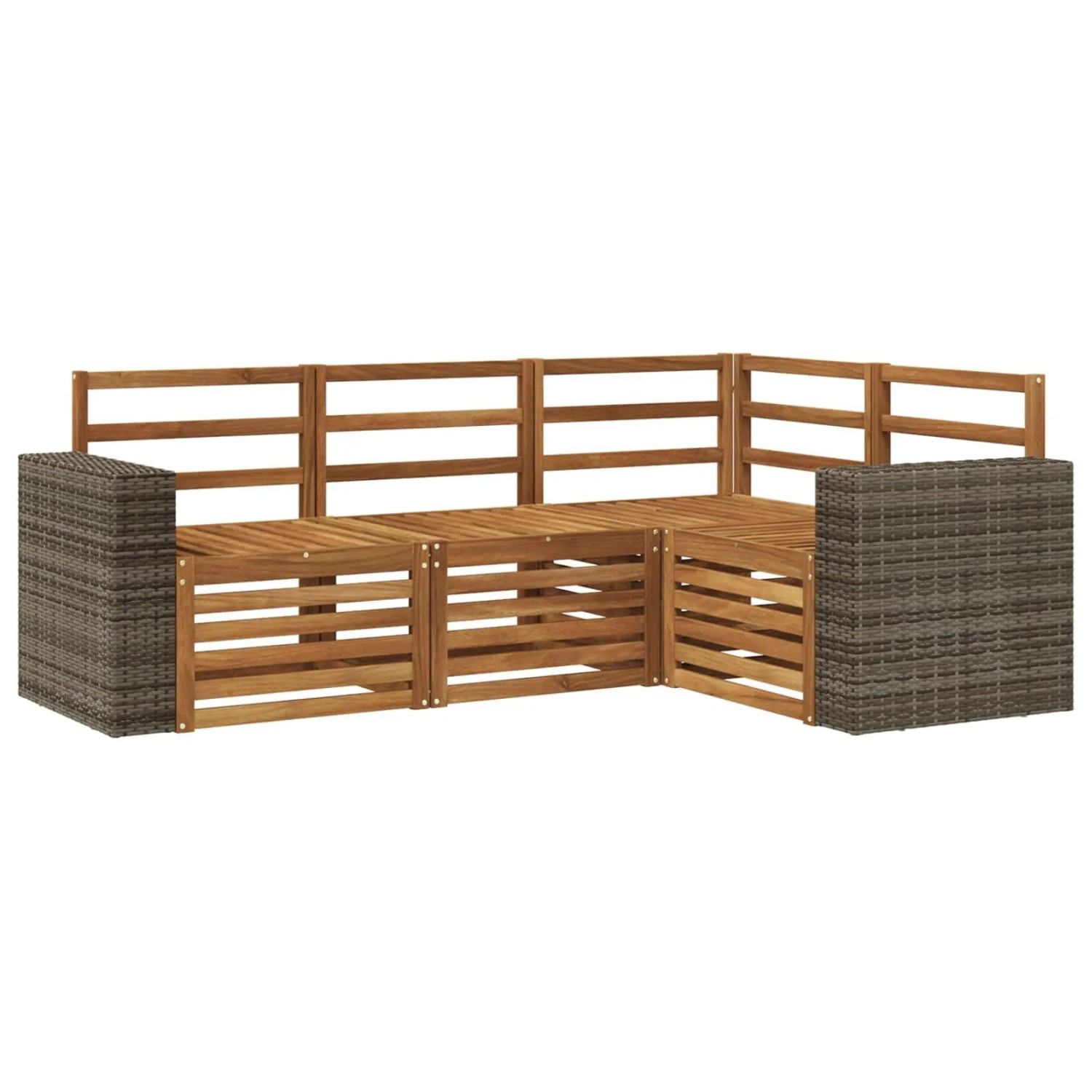 vidaXL Sofagarnituren 4 Stk Massivholz Akazie 3384305