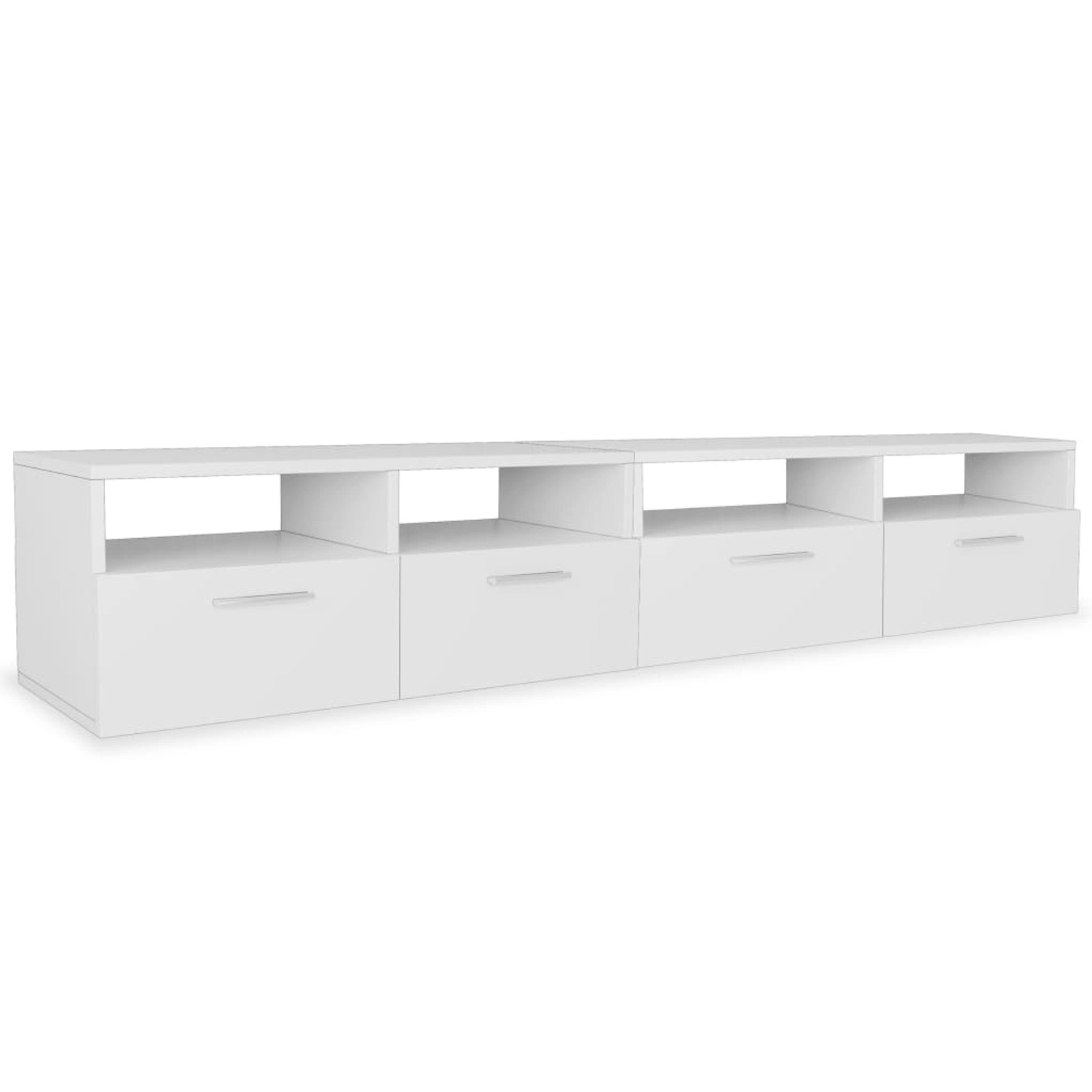 vidaXL 2 Stk TV-Schränke Holzwerkstoff 95x35x36 cm Weiß 275110