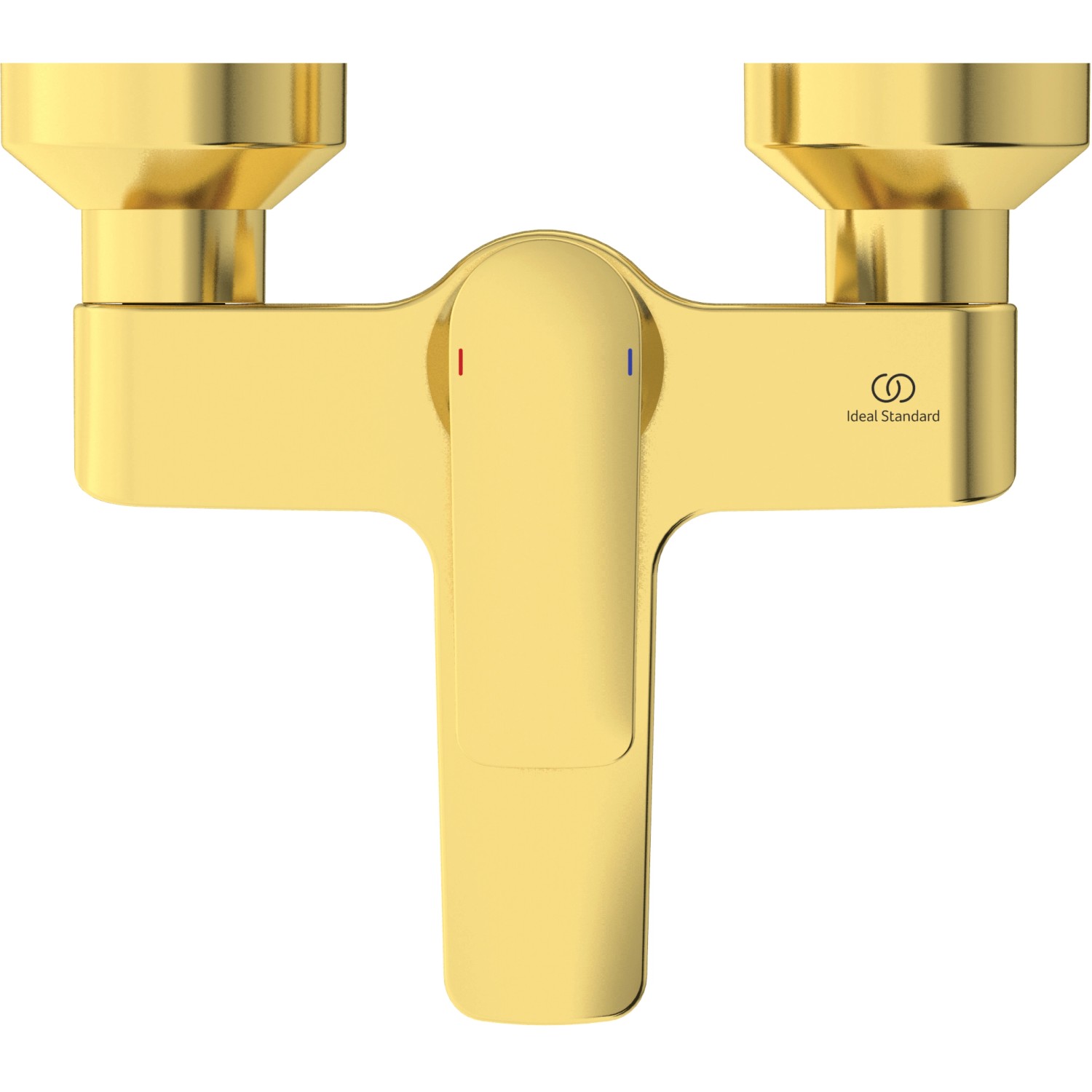Ideal Standard Connect Air Wannenarmatur Aufputz, gebürstetes Gold.