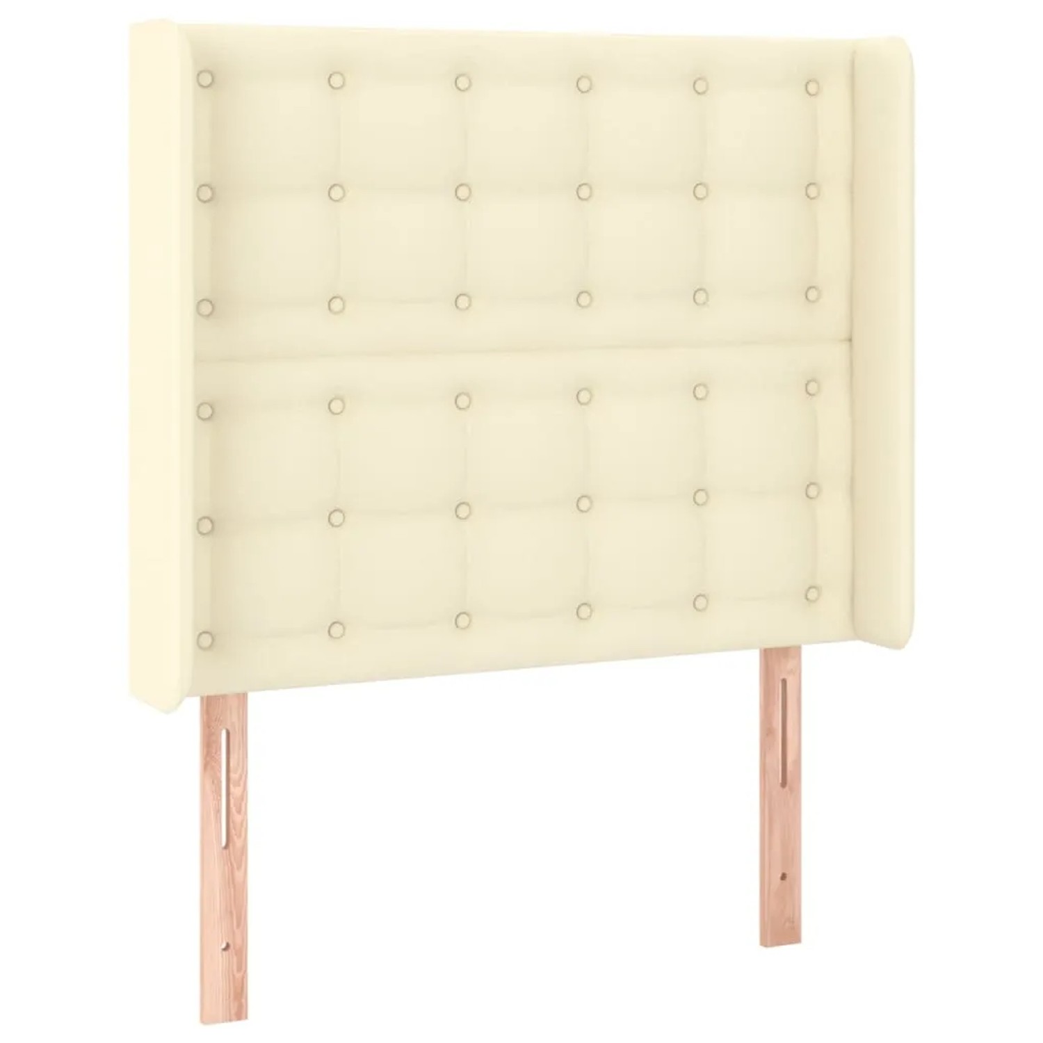 vidaXL LED Kopfteil Creme 103x16x118/128 cm Kunstleder 3124134