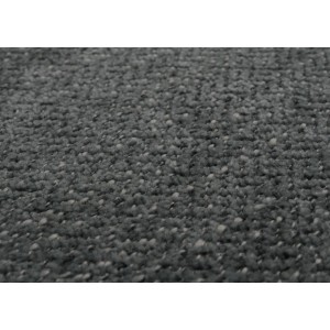 Nahaufnahme des dunkelgrauen Chenille-Stoffbezugs der CHEFGASTRO Esszimmerstühle, zeigt die feine Textur.