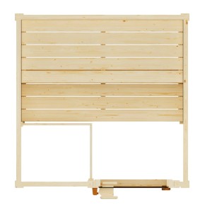 Weka Massivholzsauna Valida 1 Sparset, naturbelassenes Fichtenholz, Glastür, kompakte Bauweise.