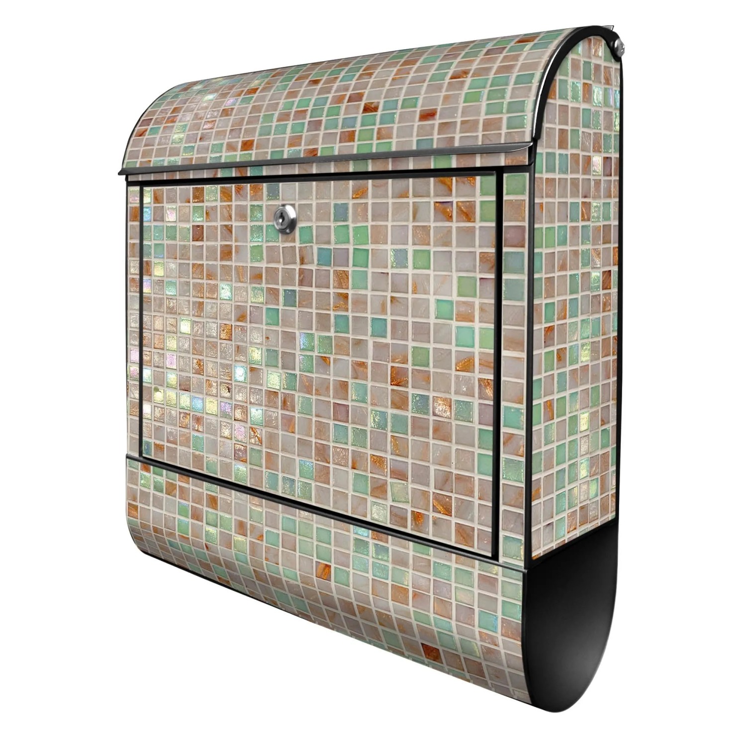 Banjado Design Briefkasten Schwarz Pulverbeschichtet 39x47x14cm 2 Schlüssel günstig online kaufen