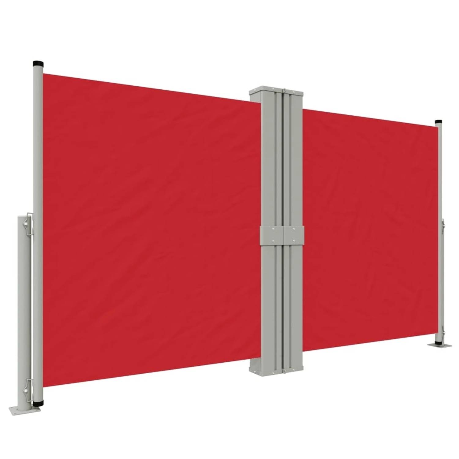 furnicato Seitenmarkise Ausziehbar Rot 140x1200 cm günstig online kaufen