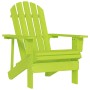 Grüner Adirondack Gartenstuhl aus Tannenholz für entspannte Stunden im Freien.